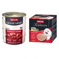 Animonda GranCarno Original 24 x 800 g + 3 x 85 g pudding snack zdarma - masový koktejl