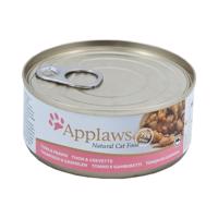 Applaws Cat filety z tuňáka a krevety 24 × 156 g