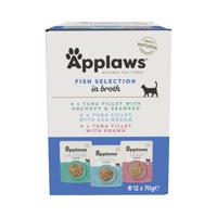 Applaws Selection kapsičky pro kočky 12 x 70 g - 3 druhy (rybí výběr) 12 x 70 g