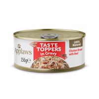 Applaws Taste Toppers in Sauce 6 x 156 g - kuřecí s hovězím