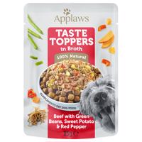 Applaws Taste Toppers Pouch in Broth 12 x 85 g - hovězí se zelenými fazolkami, batátami a červenou paprikou
