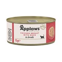 Applaws ve vývaru konzervy 24 ks (24 x 70 g) - Kuře a kachna