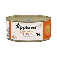 Applaws ve vývaru konzervy 24 x 156 g výhodné balení - Kuře & dýně