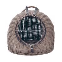 Aumüller košík s kukaní, vintage šedá -  D 58 × Š 37 × V 45 cm