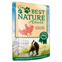 Best Nature Cat Adult 32 x 85 g Výhodné balení - Losos s kuřecím a bramborami
