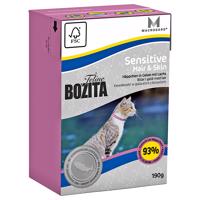 Bozita Feline Tetra Recart 12 x 190 g - Hair & Skin - Sensitive