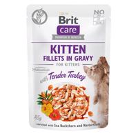 Brit Care Cat filety pro koťata v jemné omáčce s krocanem 48 × 85 g