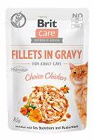 Brit Care Cat Fillets in Gravy Choice Chicken 85g + Množstevní sleva