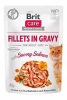 Brit Care Cat Fillets in Gravy Savory Salmon 85g + Množstevní sleva