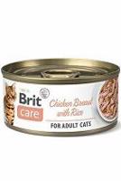 Brit Care Cat konz Fillets Breast&Rice 70g + Množstevní sleva