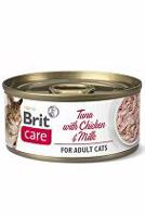 Brit Care Cat konz Fillets Chicken&Milk 70g + Množstevní sleva sleva 15%