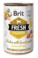 Brit Dog Fresh konz Chicken with Sweet Potato 400g + Množstevní sleva
