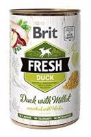 Brit Dog Fresh konz Duck with Millet 400g + Množstevní sleva