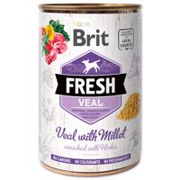 Brit Fresh Dog konzerva Veal with Millet 400 g