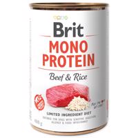 Brit konzerva Mono Protein Beef & Brown Rice 400 g