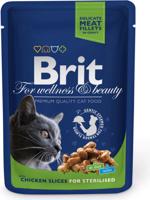 Brit premium 100g cat kaps.chicken sterilized