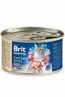 Brit Premium Cat by Nature konz Chicken&Beef 200g + Množstevní sleva