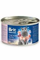 Brit Premium Cat by Nature konz Chicken&Hearts 200g + Množstevní sleva