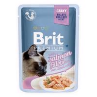 Brit premium cat kaps.filety s lososem ve šťávě steril. 85g