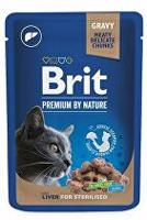 Brit Premium Cat kapsa Liver for Sterilised 100g + Množstevní sleva