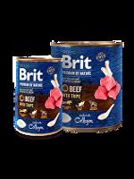 Brit Premium Dog by Nature  konz Beef & Tripes 400g + Množstevní sleva