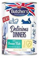 Butcher's Cat Delicious moř.ryby v želé konz. 400g + Množstevní sleva sleva 15%