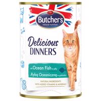 Butcher's Delicious Dinners pro kočky 24 × 400 g - s mořskými rybami