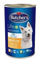 Butcher's Dog Life s kuřecím masem a rýží konz. 1200g + Množstevní sleva