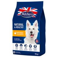 Butcher's Natural & Healthy s kuřecím - výhodné balení: 2 x 10 kg