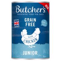 Butcher's Original Grainfree Junior 24 x 400 g - s kuřecím