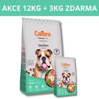 Calibra Dog Premium Line Sensitive 12kg + 3kg ZDARMA