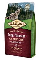 Carnilove Cat Duck&Pheasant Adult Hairball Contr 2kg sleva