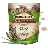 Carnilove dog pouch paté duck with timothy grass 300g