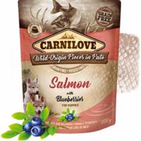 Carnilove dog pouch paté salmon with blueberries for puppies 300g