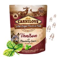 Carnilove dog pouch paté venison with strawberry leaves 300g