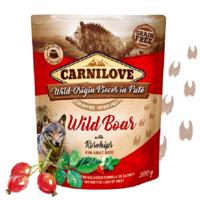Carnilove dog pouch paté wild boar with rosehips 300g