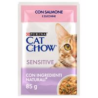 Cat Chow 26 x 85 g - Sensitive losos a cuketa