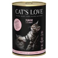 Cat's Love 6 x 400 g - Junior kuřecí