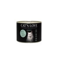 Cat's Love s čistým krůtím masem, lososovým olejem a rozrazilem 6× 200 g