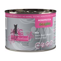 catz finefood Monoprotein zooplus 6 x 200 g - hovězí