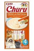 Churu Cat Chicken with Beef Recipe 4x14g + Množstevní sleva