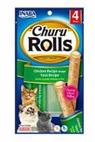 Churu Cat Rolls Chicken wraps&Tuna cream 4x10g + Množstevní sleva