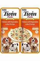 Churu Dog Twin Packs Chick & Veg.&Beef in Broth 80g + Množstevní sleva