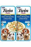 Churu Dog Twin Packs Chick & Veg.&Cheese in Broth 80g + Množstevní sleva