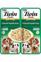 Churu Dog Twin Packs Chick & Veg. in Broth 80g + Množstevní sleva