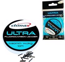 Climax Ultra Fluorocarbon leader 10m + 20ks crimps Variant: Průměr: 0,30mm, nosnost 5kg