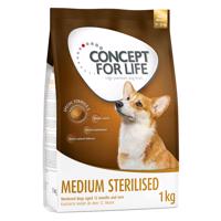 Concept for Life, 1 kg / 1,5 kg - 15 % sleva - Medium Sterilised (1 kg)