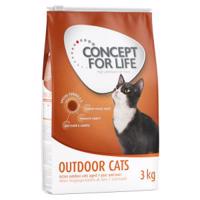 Concept for Life granule, 2 x 10 kg / 3 x 3 kg - 30 % sleva - Outdoor Cats – vylepšená receptura (3 x 3 kg)