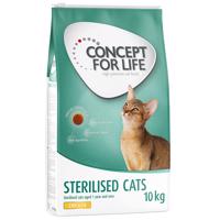 Concept for Life granule, 9 / 10 kg - 20 % sleva - Sterilised Cats kuřecí - Vylepšená receptura! (10 kg)