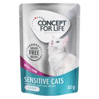 Concept for Life kapsičky, 12 x 85 g - 10 % sleva! - Sensitive Cats jehněčí bez obilovin – v omáčce